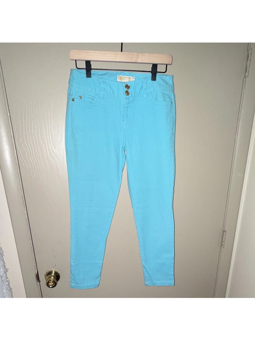 Michael Kors Turquoise Skinny Jeans